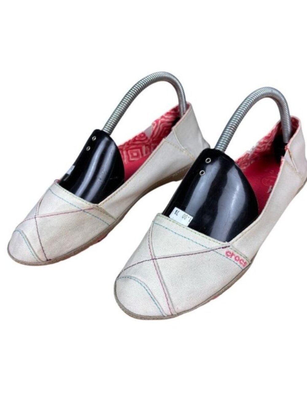 Crocs Women’s Angelina Canvas Flats – Sz 9 (Good Condition)